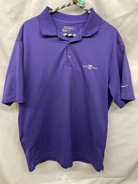 Nike Golf Tour Performance Purple Men’s Golf Polo with Embroidered Logo